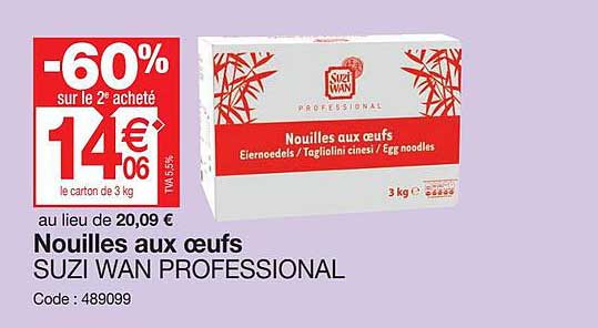 Nouilles Aux Oeufs Suzi Wan Professional