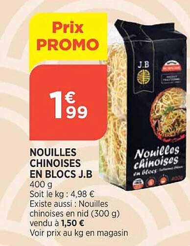 nouilles chinoises en blocs j.b