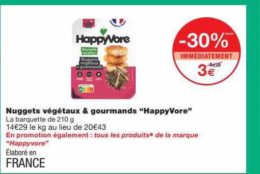 Nuggets Végétaux & Gourmands "happyVore"