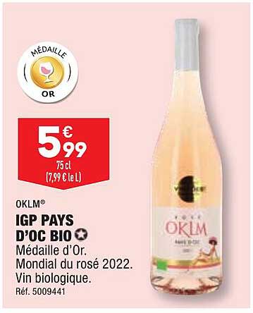 Oklm Igp Pays D'oc Bio