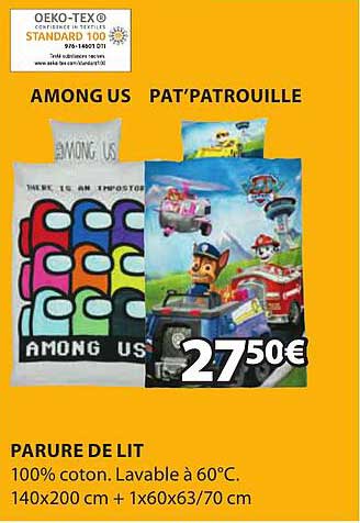 Parure De Lit Among Us, Pat'patrouille