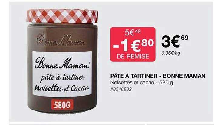 pâte à tartiner - bonne maman