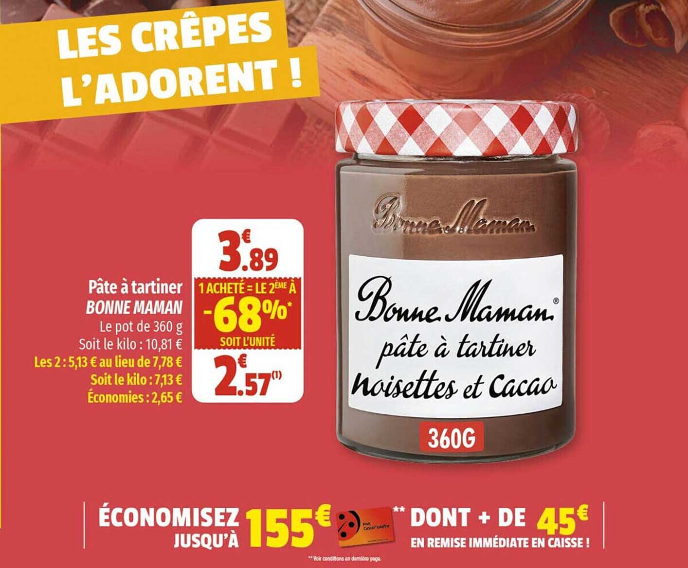 pâte à tartiner bonne maman