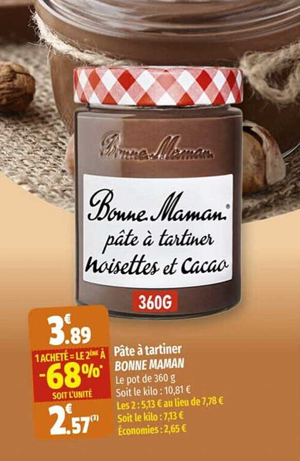 pâte à tartiner bonne maman