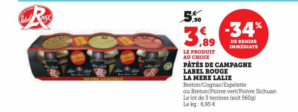pâtés de campagne label rouge la mère lalie