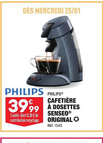 Philips Cafetière à Dosettes Senseo Original