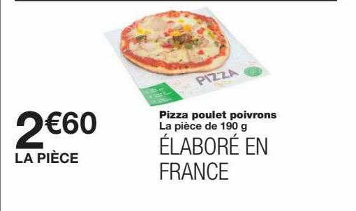 Pizza Poulet Poivrons