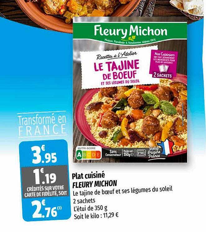 plat cuisiné fleury michon
