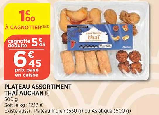 Plateau Assortiment Thaï Auchan