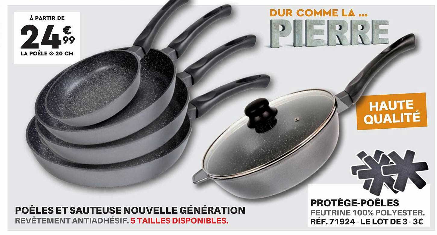 poêles et sauteuse nouvelle génération protège-poêles