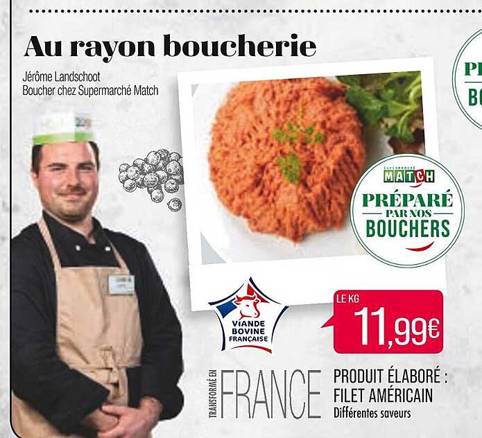 produit élaboré : filet américain
