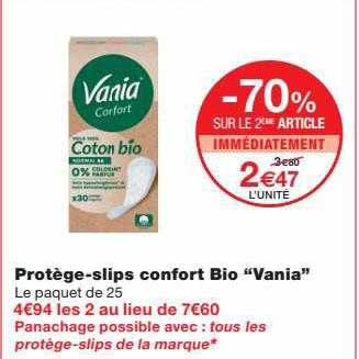 protège-slips confort bio "vania"