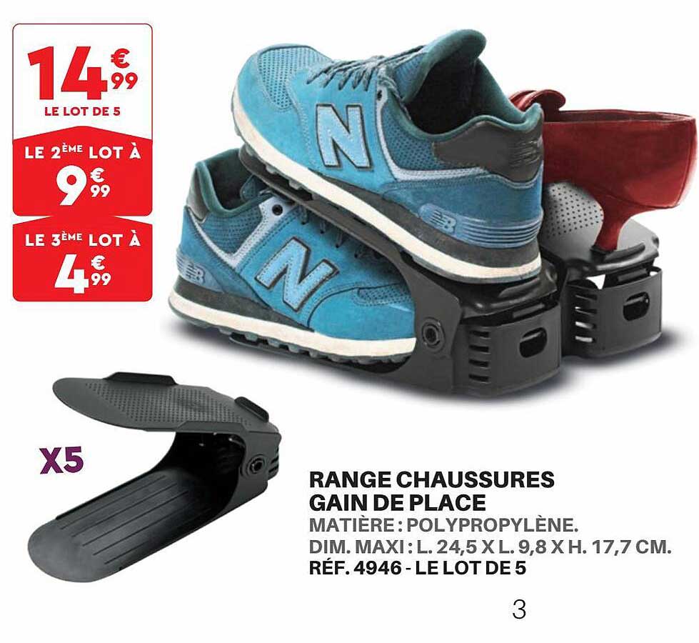 range chaussures gain de place