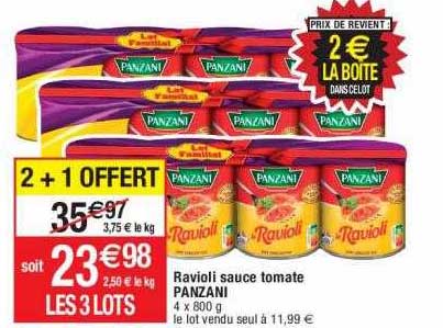 Ravioli Sauce Tomate Panzani