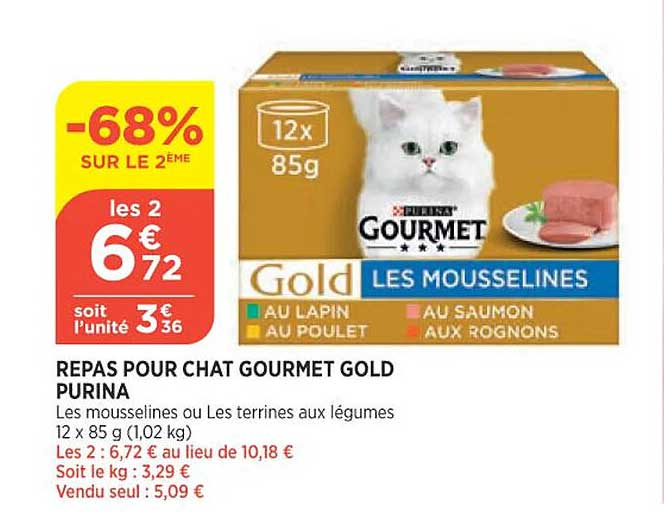 Repas Pour Chat Gourmet Gold Purina