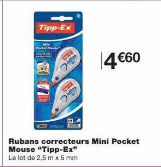 rubans correcteurs mini pocket mouse "tipp-ex"