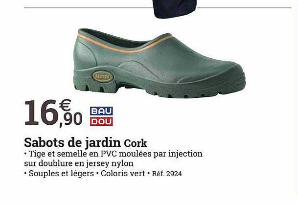 sabots de jardin cork