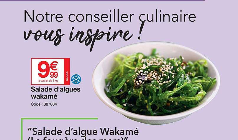 salade d'algues wakamé