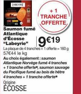 saumon fumé atlantique d'écosse "labeyrie"