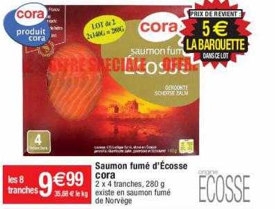 saumon fumé d'écosse cora