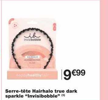 serre-tête hairhalo true dark sparkle "invisibobble"