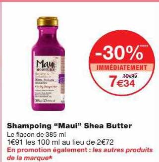 shampoing "maui" shea butter