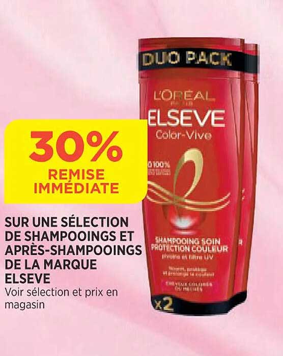 shampooings et après-shampooings de la marque elsève