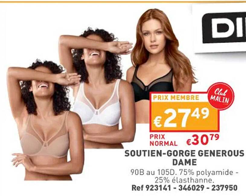 soutien-gorge generous dame