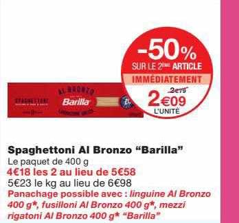 Spaghettoni Al Bronzo "barilla"