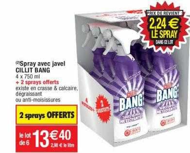 spray avec javel cillit bang