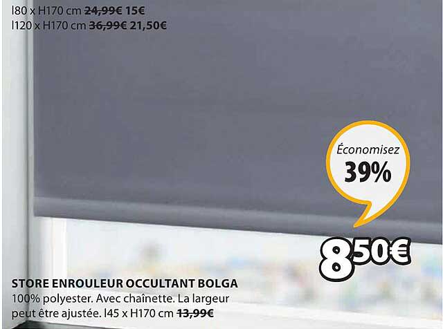 Store Enrouleur Occultant Bolga