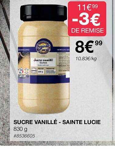 sucre vanillé - sainte lucie