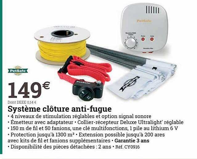 Système Clôture Anti-fugue