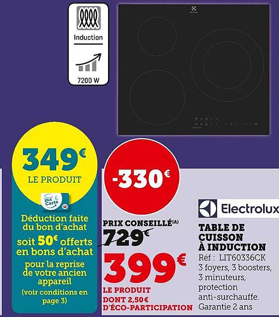 Table De Cuisson à Induction Electrolux