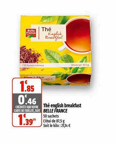 thé english breakfast belle france