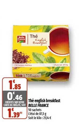 thé english breakfast belle france