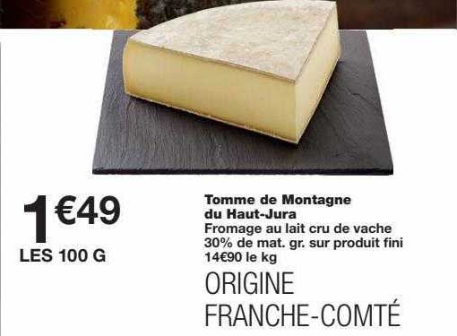 tomme de montagne du haut-jura