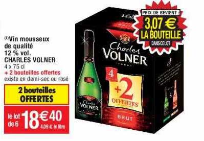 vin mousseux de qualité 12% vol. charles volner