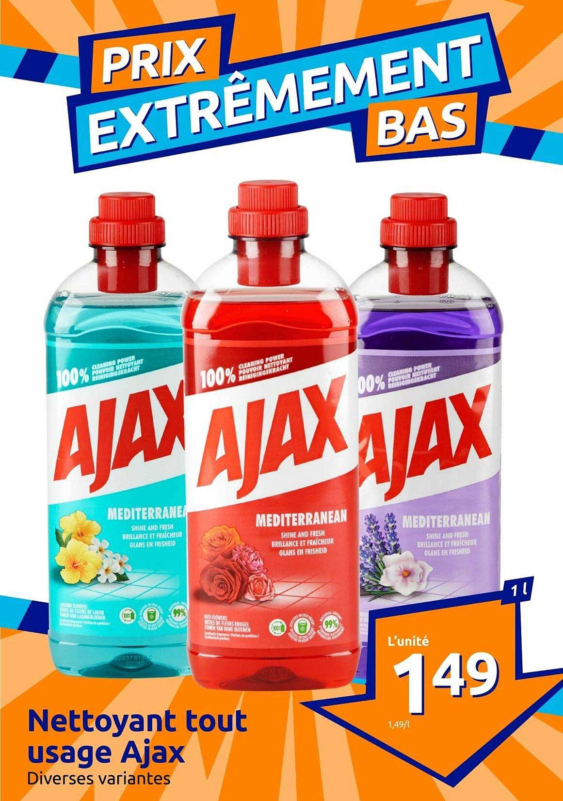 nettoyant tout usage ajax