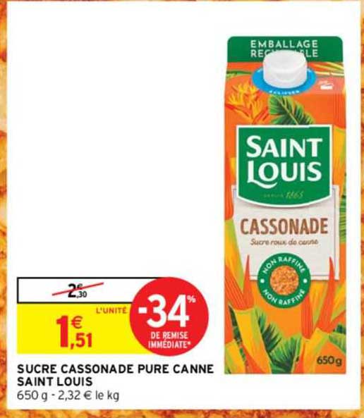 sucre cassonade pure canne saint louis