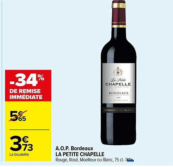 a.o.p. bordeaux la petite chapelle