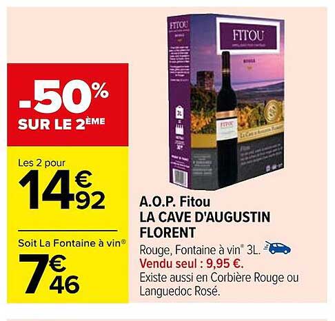 a.o.p. fitou la cave d'augustin florent