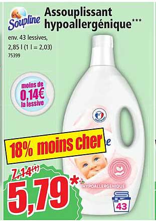 Assouplissant Hypoallergénique Soupline