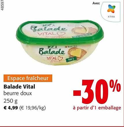 beurre doux balade vital