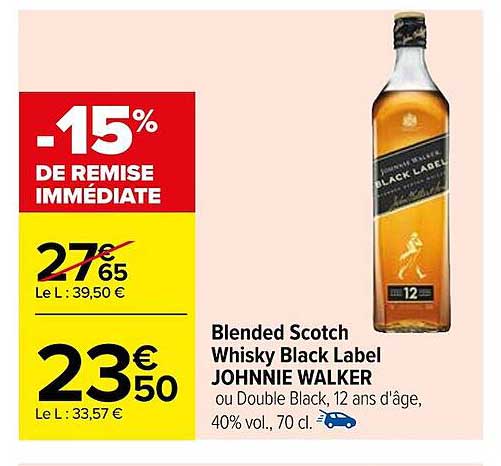 blended scotch whisky black label johnnie walker