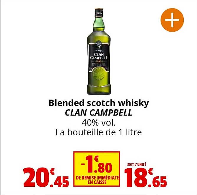 blended scotch whisky clan campbell