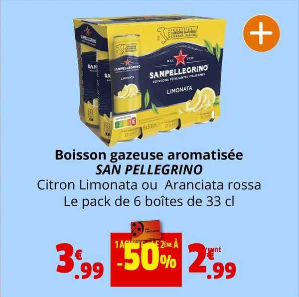 boisson gazeuse aromatisée san pellegrino