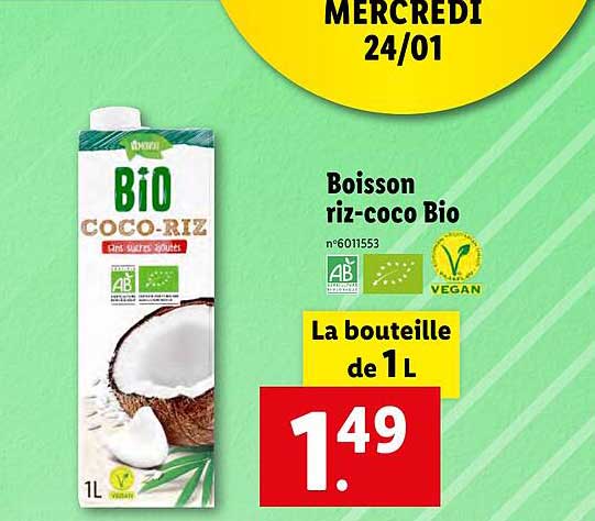 Boisson Riz-coco Bio