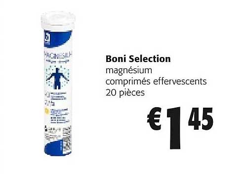 boni selection magnésium comprimés effervescents