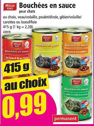 Bouchées En Sauce Pour Chats Mieze Katz